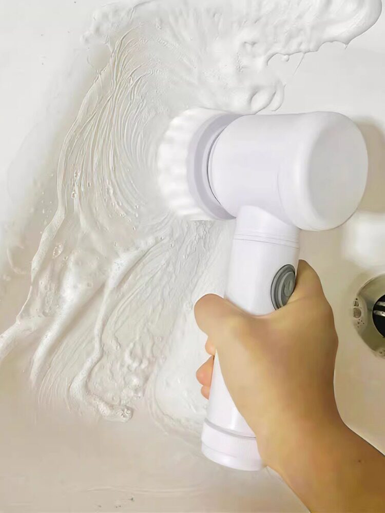 Electric Cleaning Brush with Multiple Heads